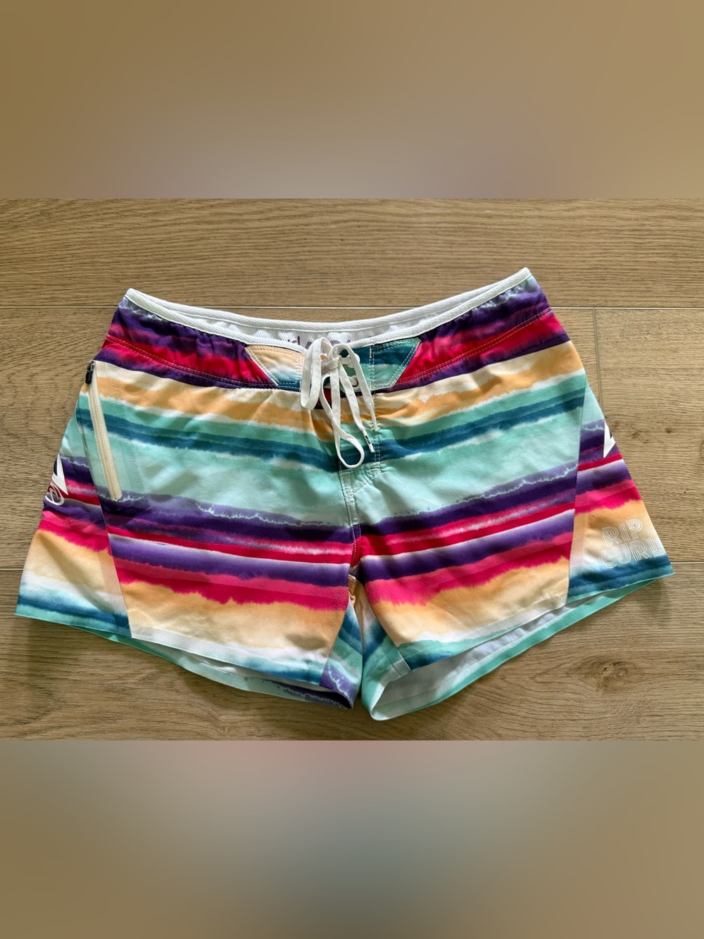 Rip Curl Y2K Low Rise Mirage ES3 Board Shorts Womens 28 Surfer Girl Multicolor